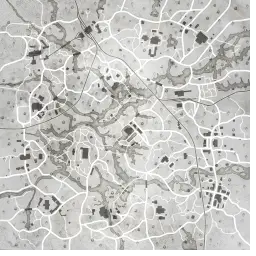 Overview map of DeSalle from the game Hunt: Showdown